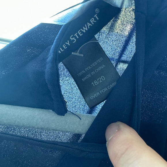 Ashley Stewart navy Blouse - Picture 2 of 4